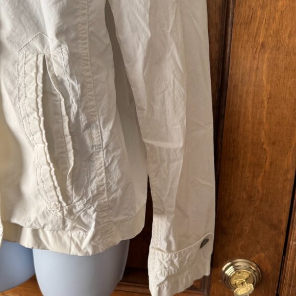 LRL Lauren Jeans Co. White Double-Breasted Jacket Medium - Picture 6 of 16